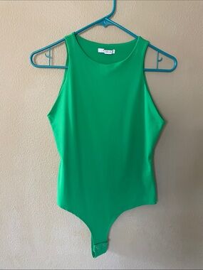 ReoRia Bright Green Sleeveless Bodysuit